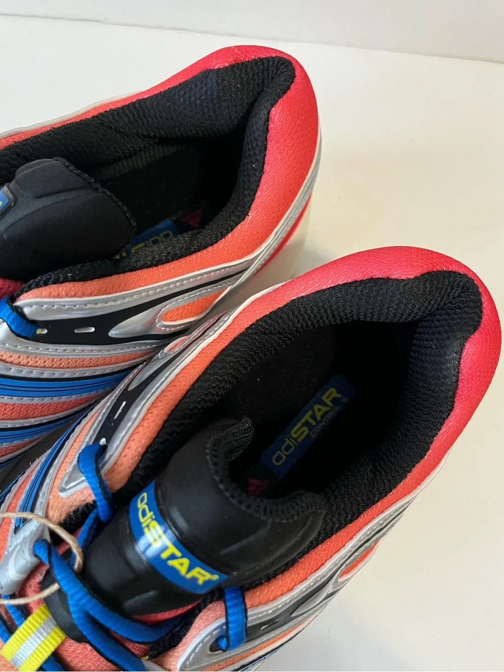 Adidas ADISTAR CONTROL 5 sneakers blue yellow silver running shoe men’s size 16